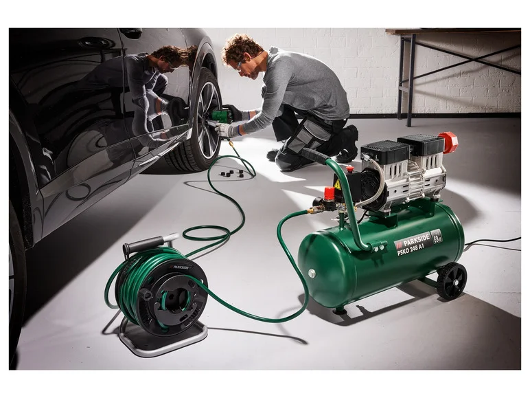 PARKSIDE® Enrouleur de tuyau à air comprimé PDST 20 A. 20 m