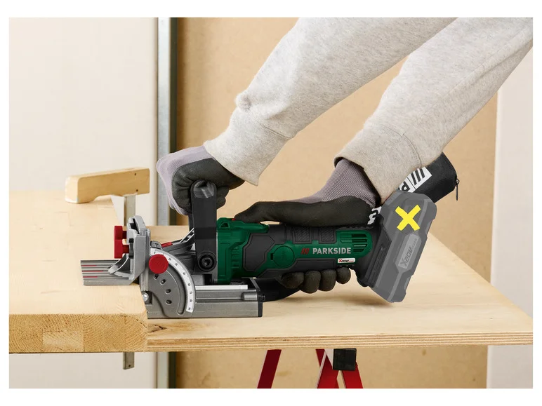 PARKSIDE® Fraiseuse à lamelles sans fil PFDFA 20-Li A1. 20 V