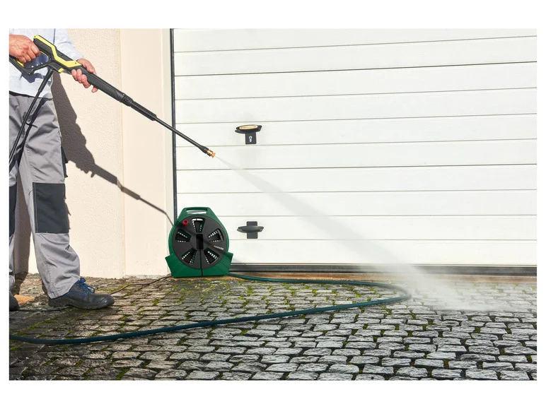 PARKSIDE® Enrouleur avec tuyau plat. 20 m. 1/2