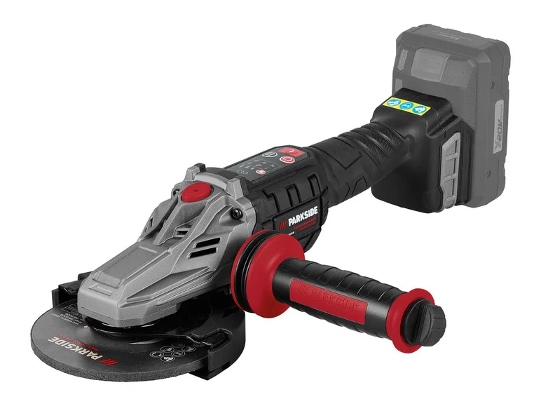PARKSIDE PERFORMANCE® Meuleuse d'angle sans fil à tête plate PPWSFA 20-Li A2. 20 V