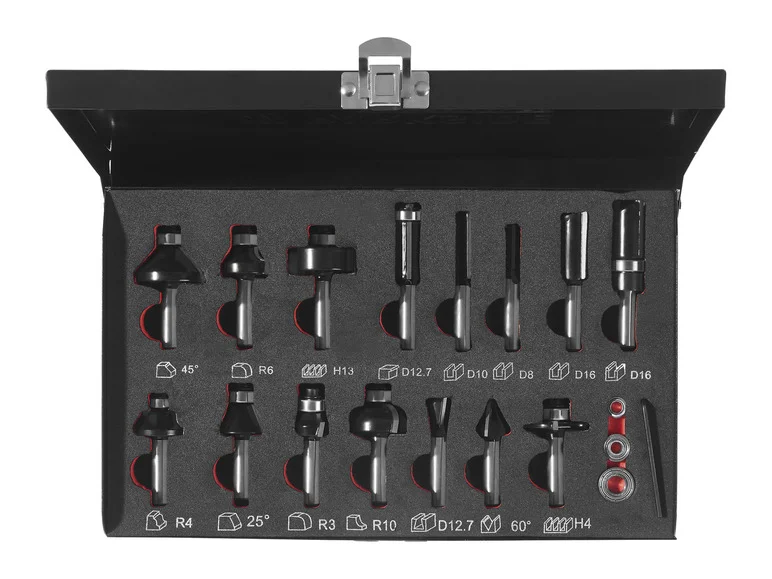 PARKSIDE PERFORMANCE® Set de 15 embouts de fraisage