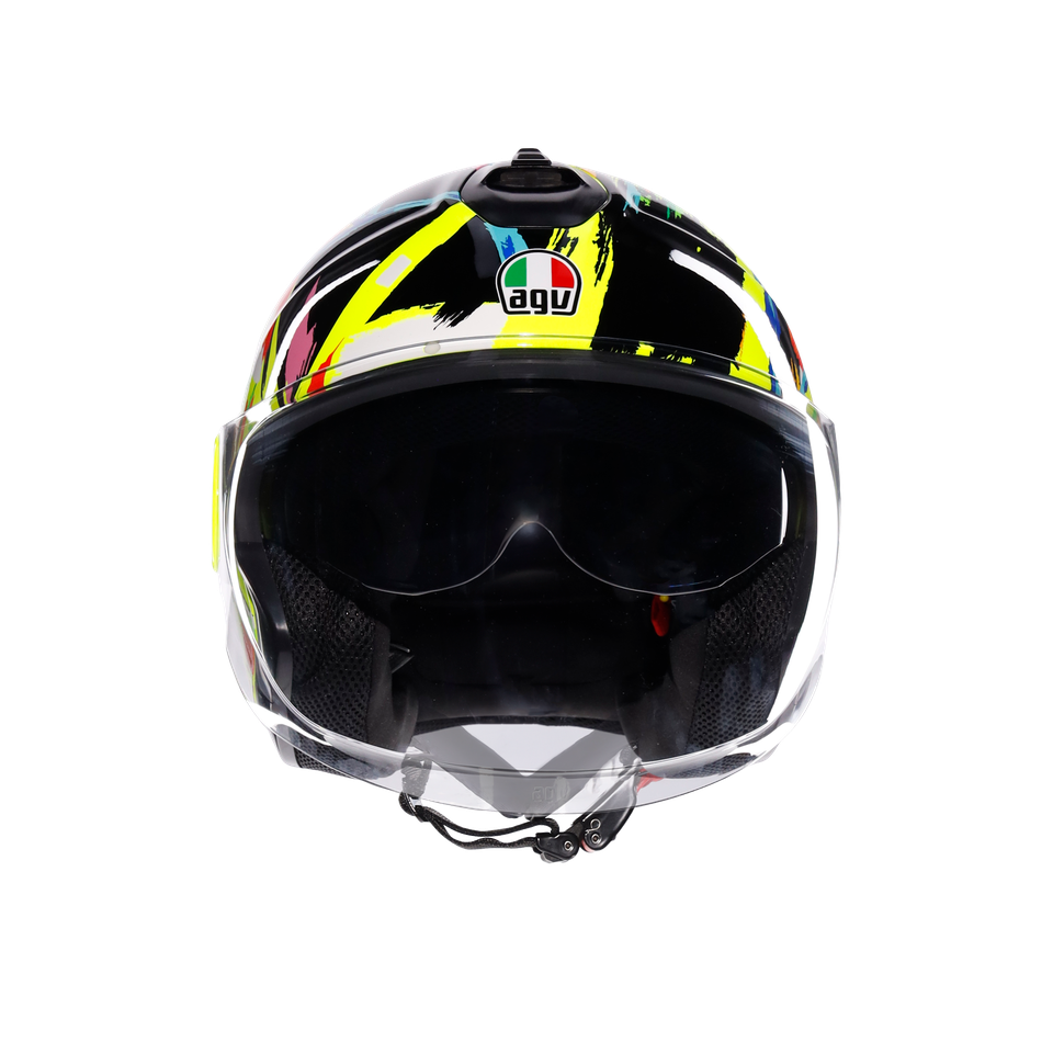 ETERES ROSSI WINTER TEST 2019 - MOTORBIKE OPEN FACE HELMET E2206