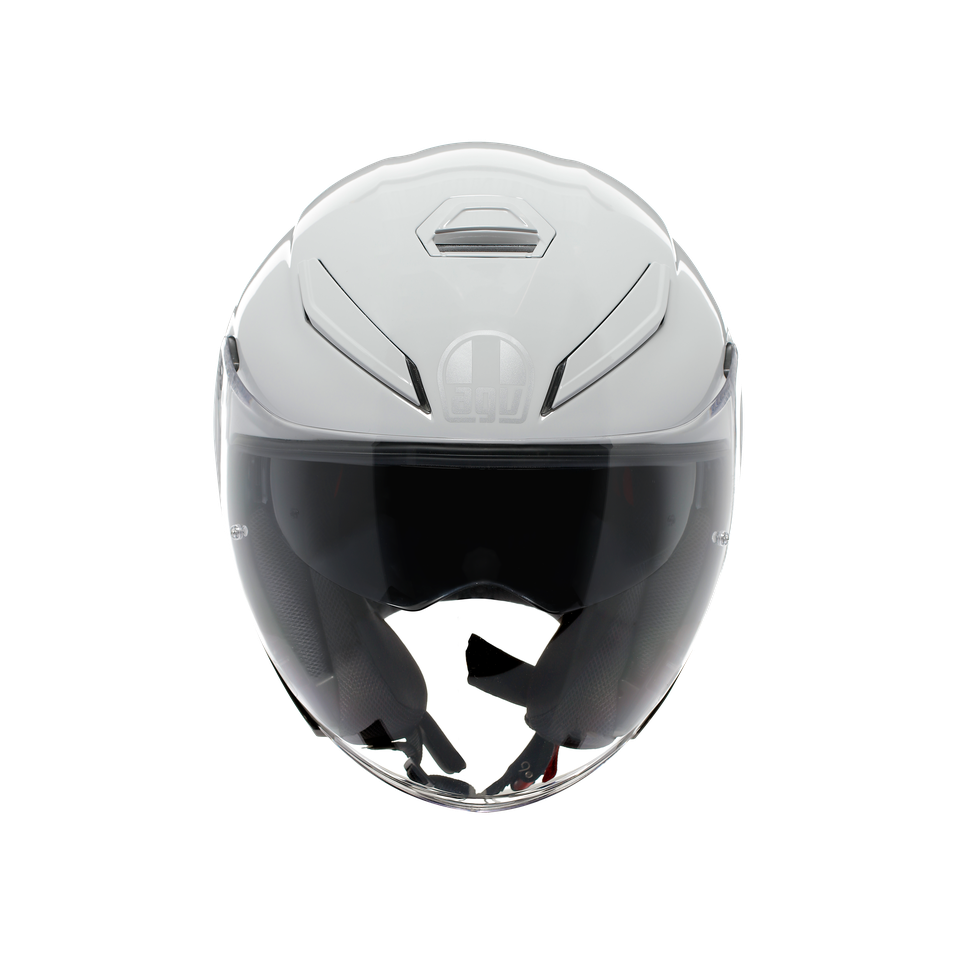 K5 JET EVO MONO STELVIO WHITE - MOTORBIKE OPEN FACE HELMET E2206