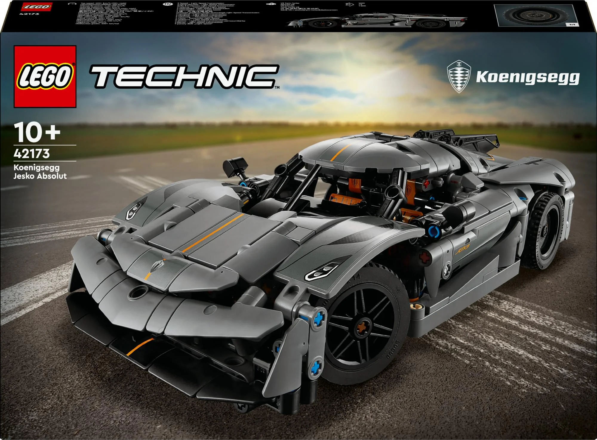 LEGO 42173 Technic Koenigsegg Jesko Absolut Super Sports Car in Gray