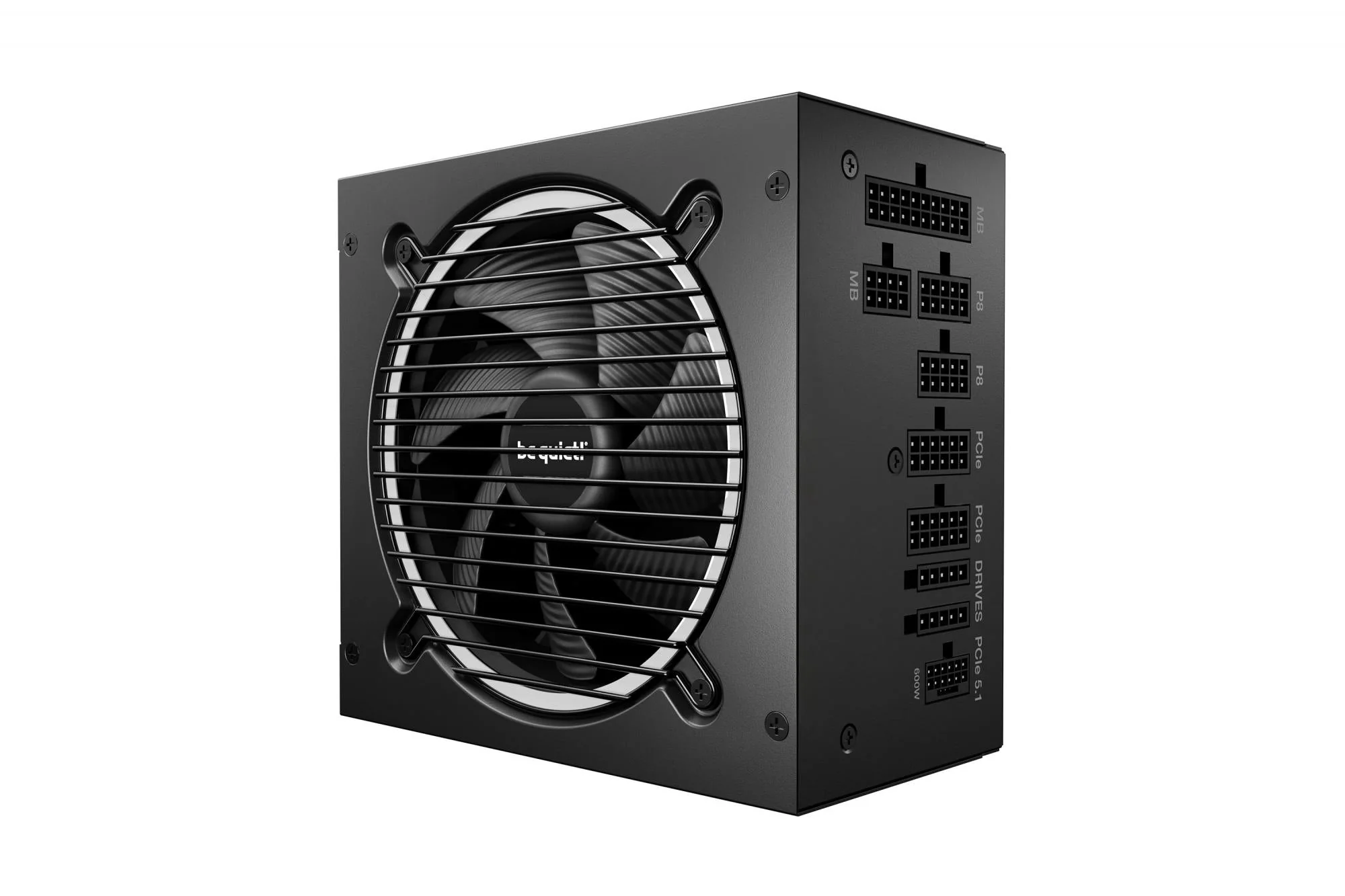 be quiet! Pure Power 13 M 850W. PC power supply black. 1x 12-pin high power GPU. 4x PCIe. cable management. 850 watts