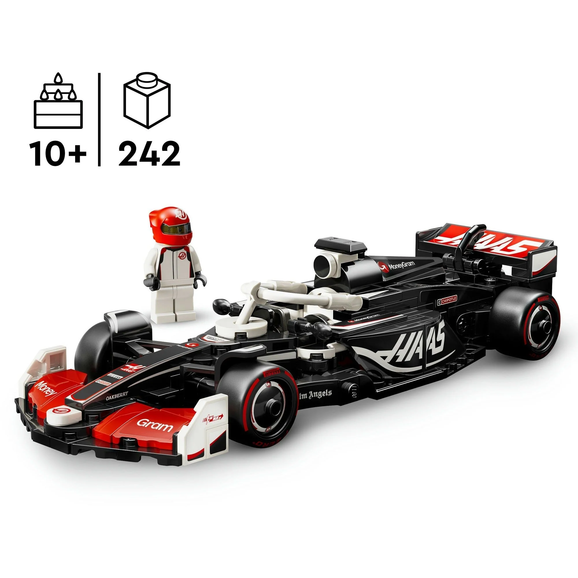 LEGO 77250 Speed Champions MoneyGram Haas F1 Team VF-24 Racing Car