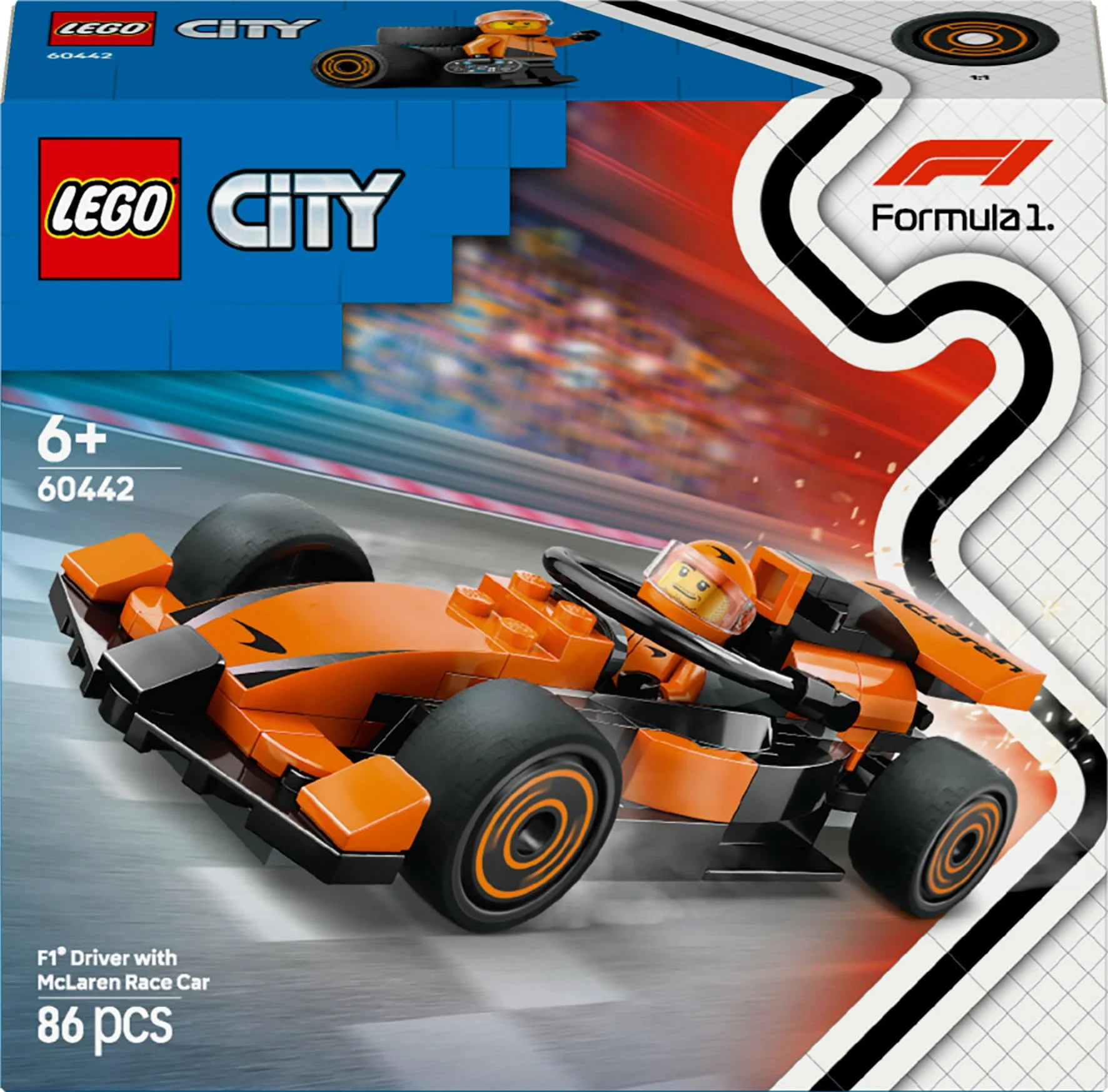 LEGO 60442 City F1 Racer with McLaren Racing Car