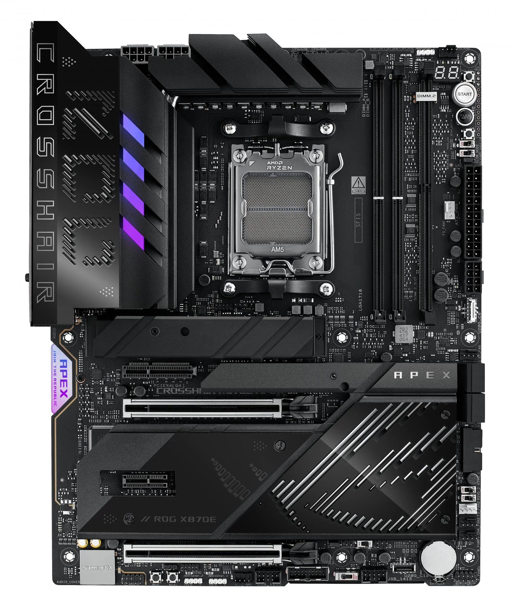 ASUS ROG CROSSHAIR X870E APEX (ATX. X870E. AM5. DDR5)