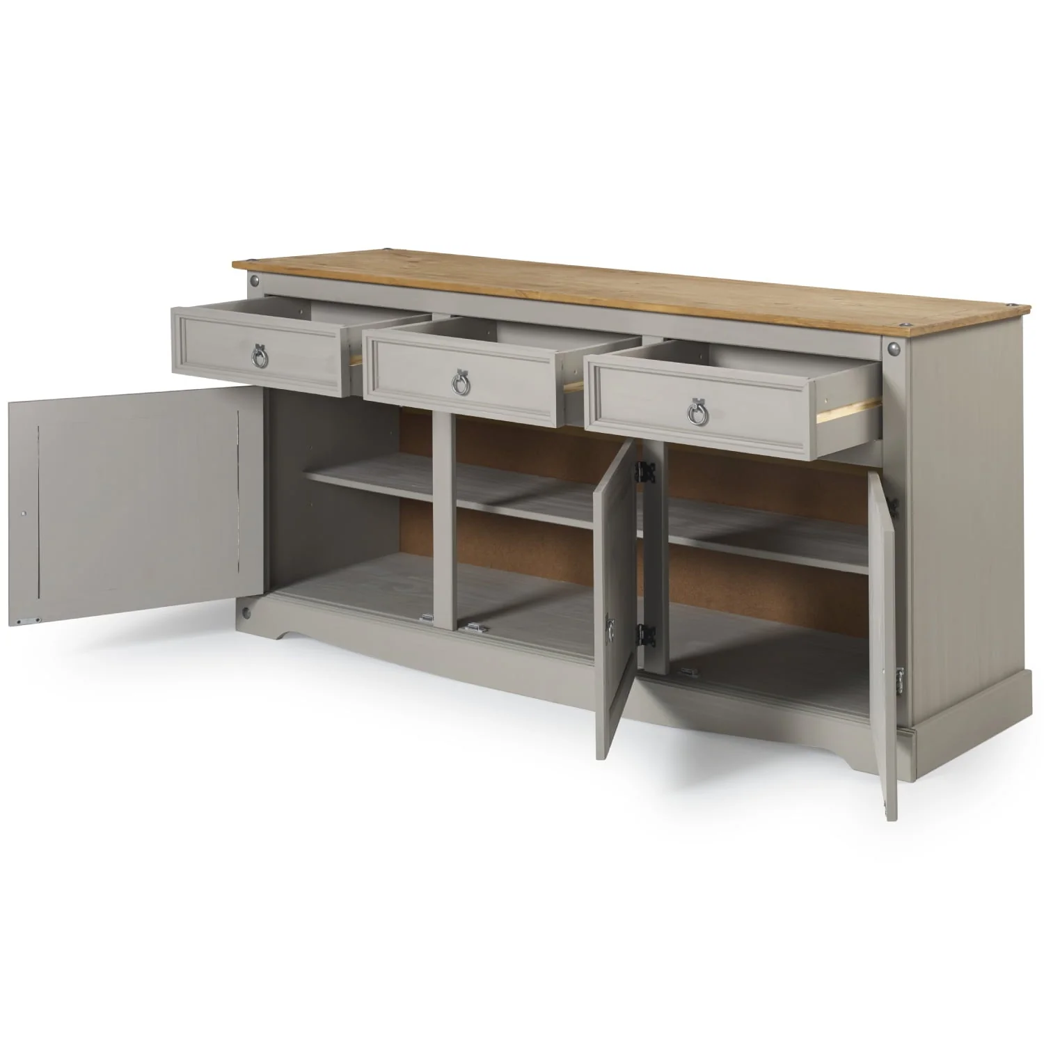Wood Buffet Sideboard Corona Gray | Furniture Dash COG917