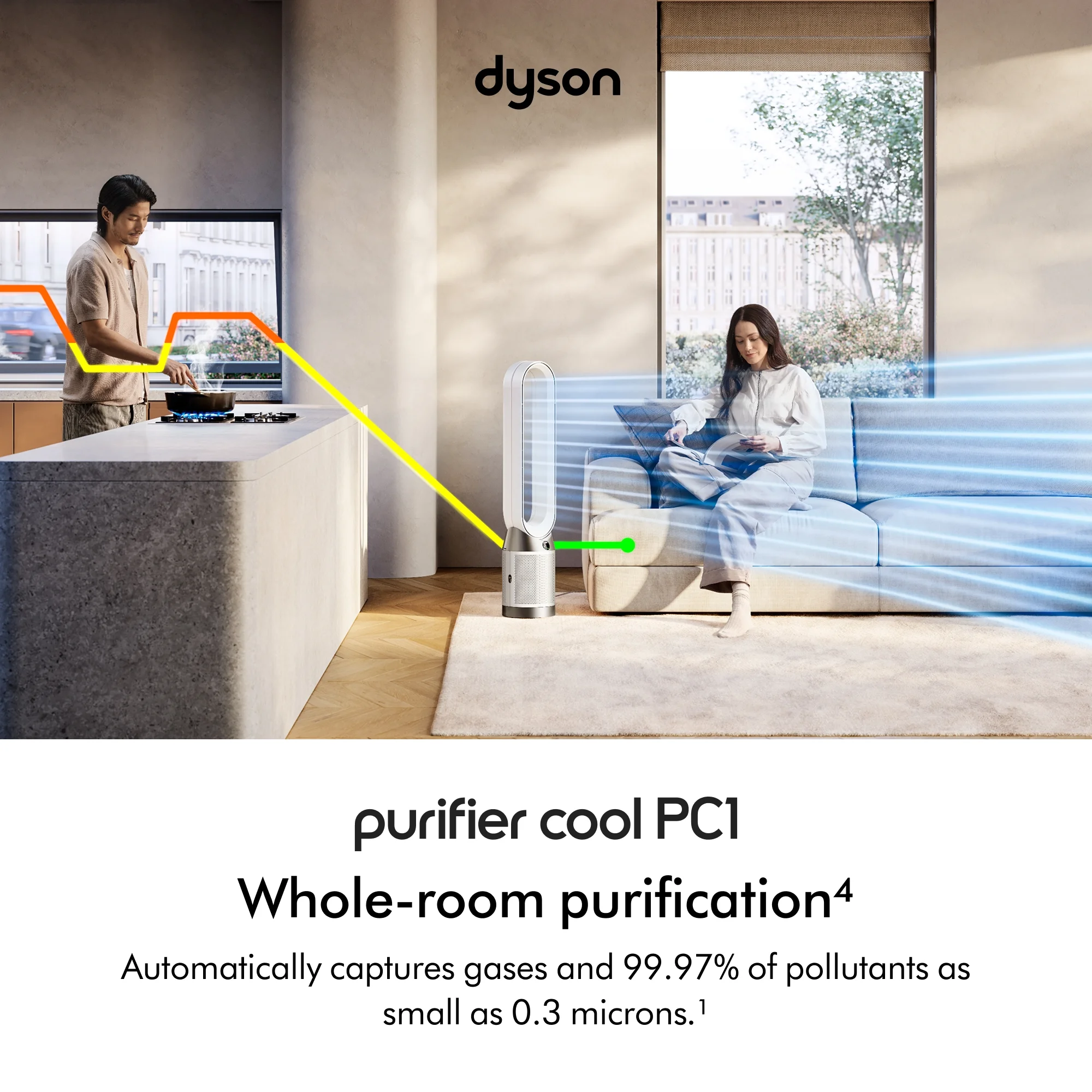 Dyson Purifier Cool PC1 | White/Silver | New