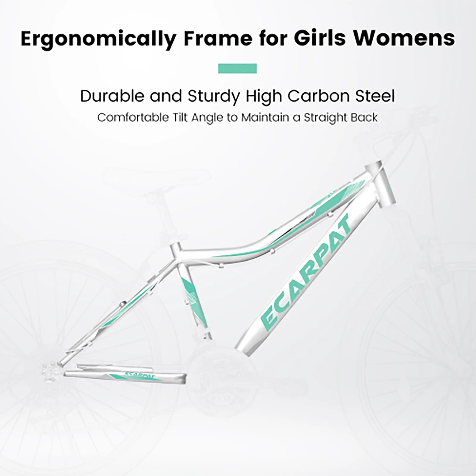 24 Inch Mountain Bike for Teenagers, High Carbon Steel Frame, Dual Full Suspension Mountain Bike, Mountain Tire, 21 Speed Mens Womens Outdoor Cycling, Birthday Gifts