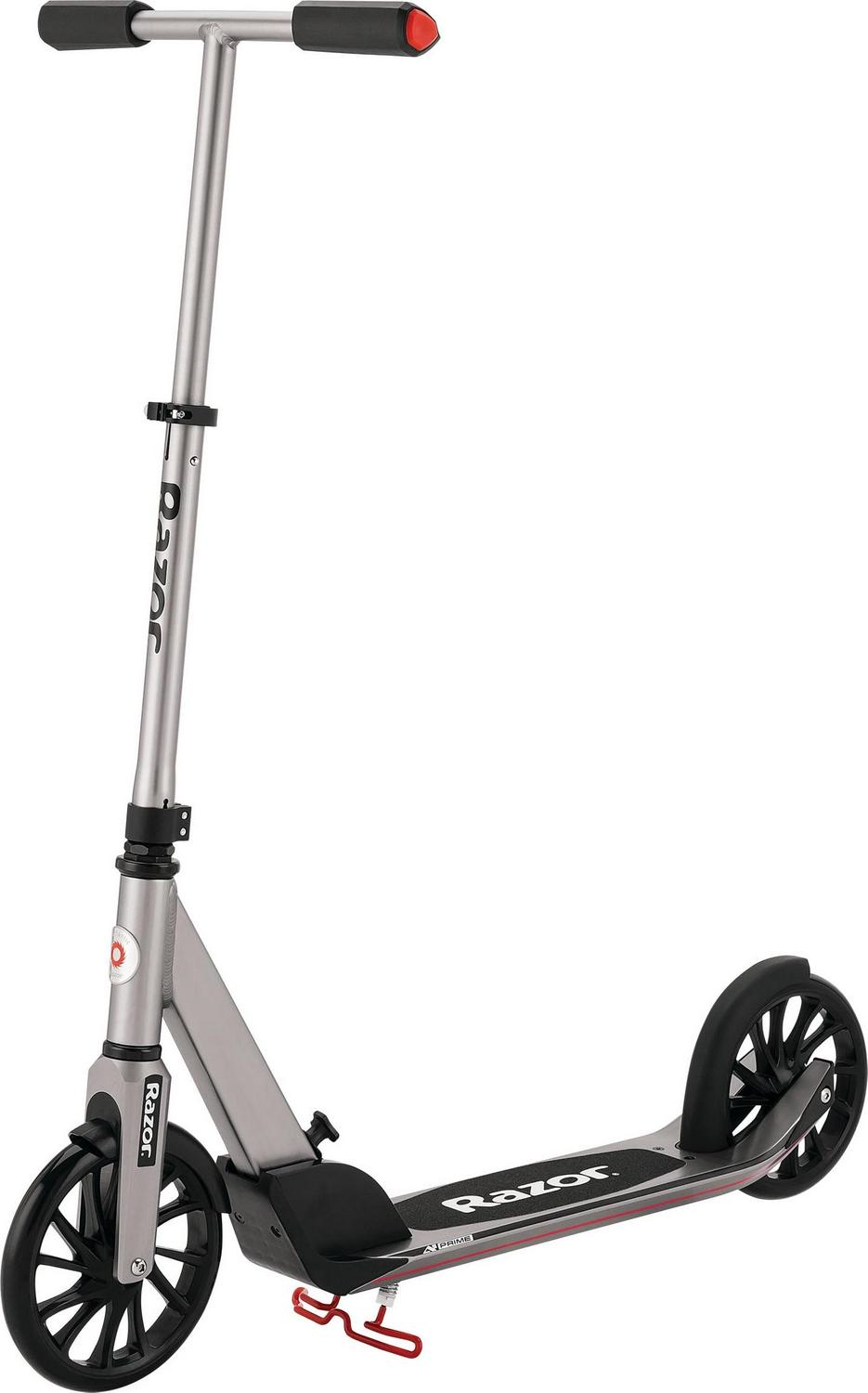 Razor A5 Prime Folding Kick Scooter - Gray. 8″ Wheels. Anodized Aluminum. for Adults up to 220 lb