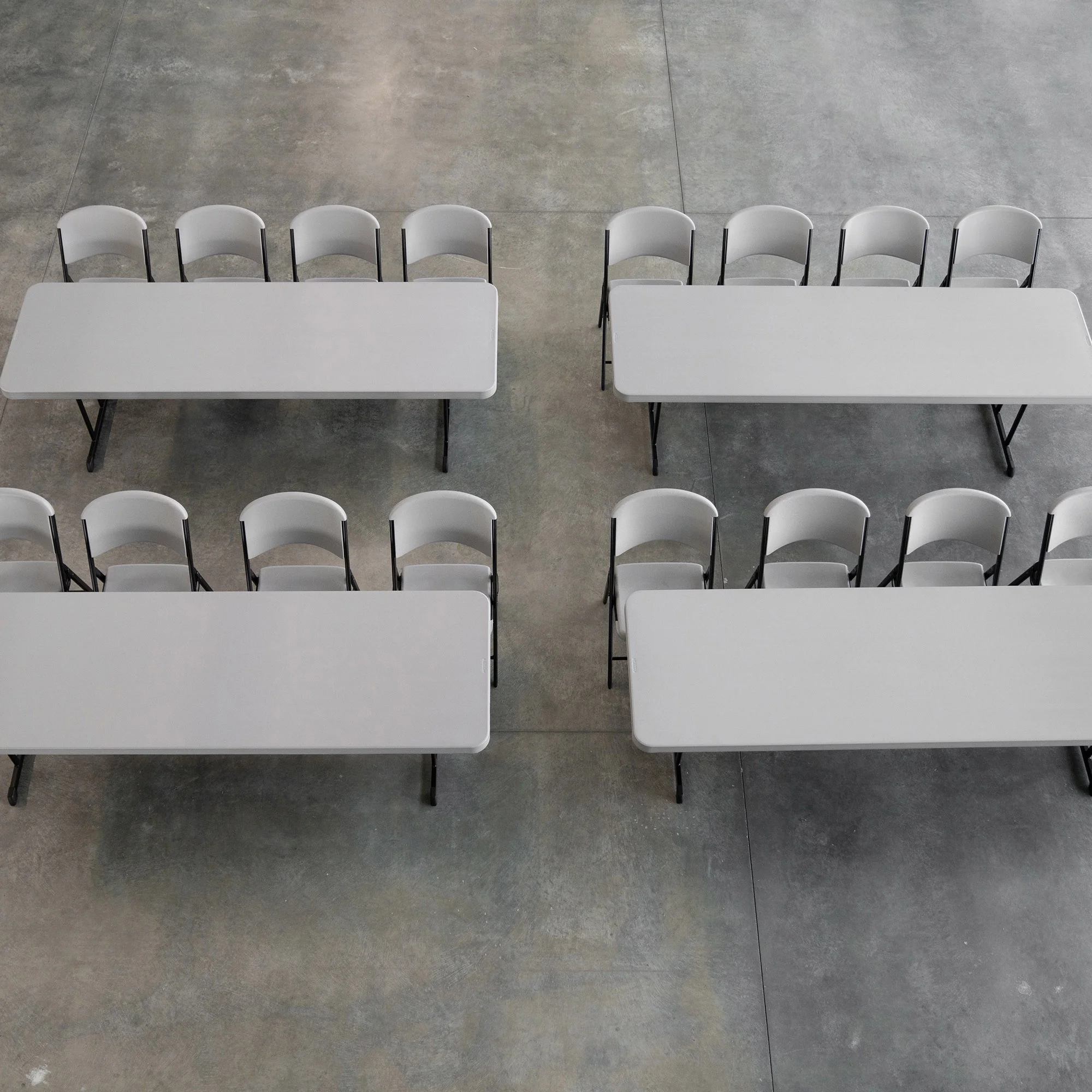 Lifetime Folding Chair, Indoor/Outdoor Commercial, White Granite, 4 Pack (42804)