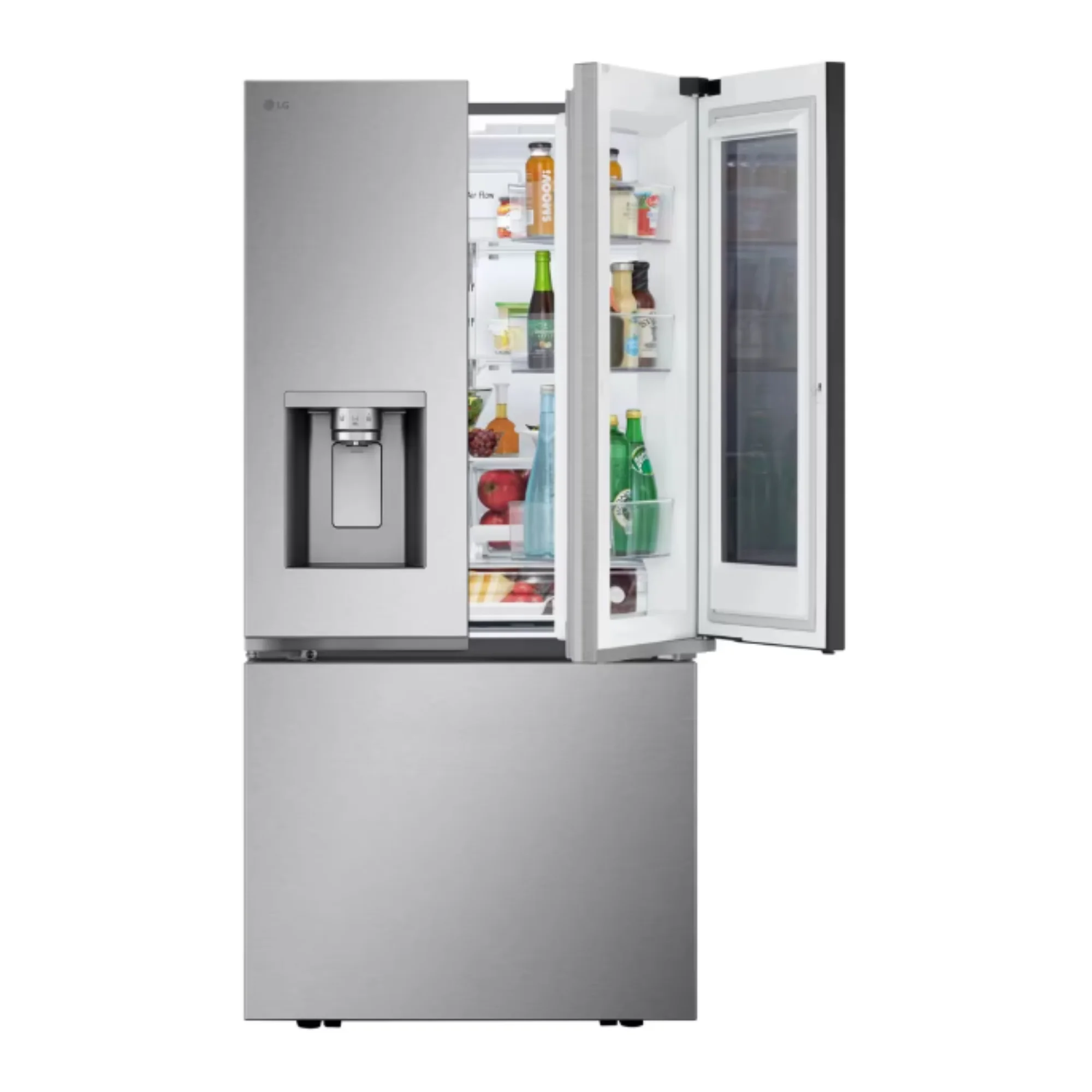 LG 33 Inch Freestanding French Door Smart Refrigerator with 25 Cu. Ft. Capacity in Stainless Steel LF25S6560S