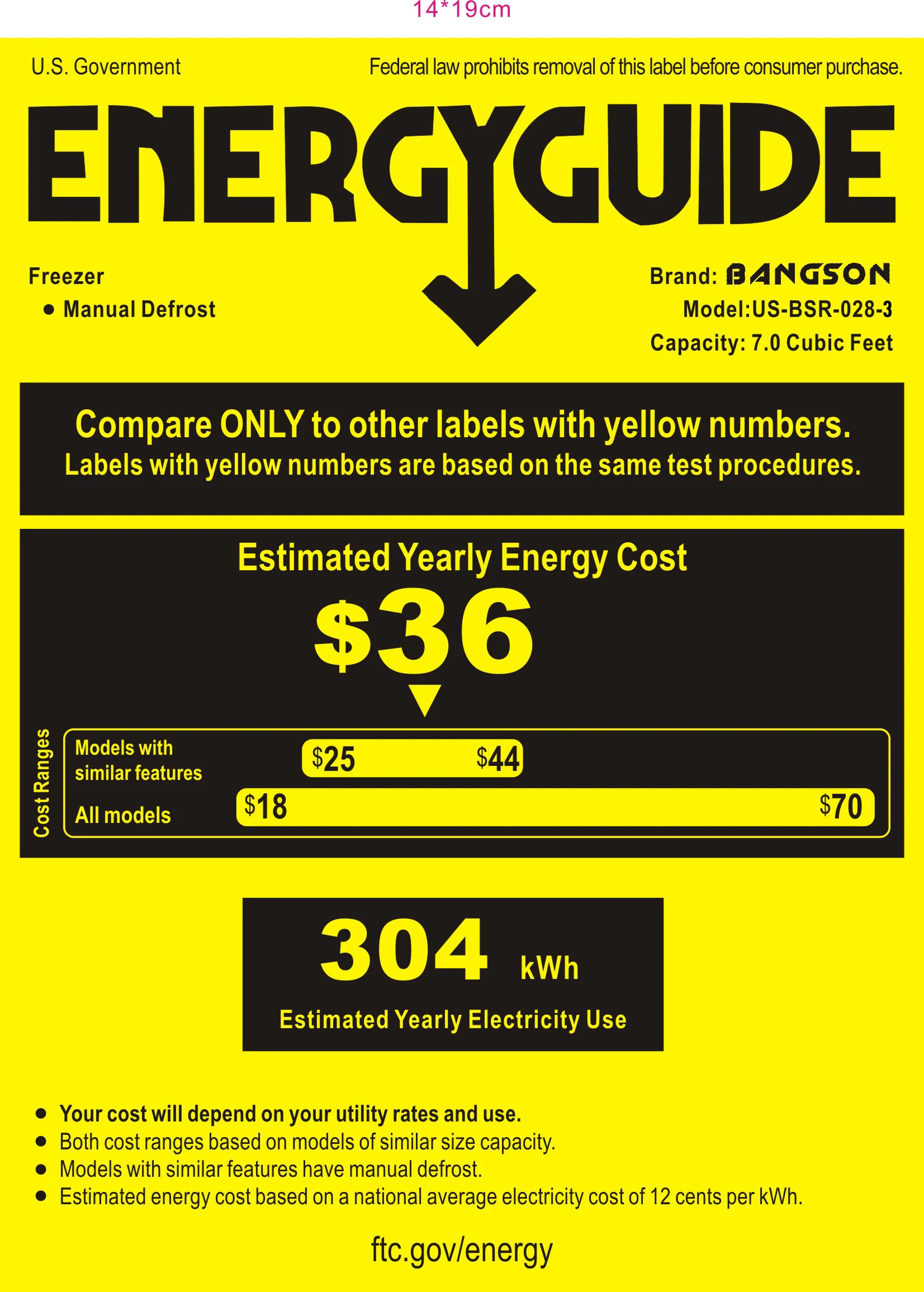 BANGSON Upright Freezer, 7.0 Cu.ft Freestanding Freezer, Convertible Upright Freezer/Refrigerator, Single Door for Kitchen, Office, Apartment, Silver