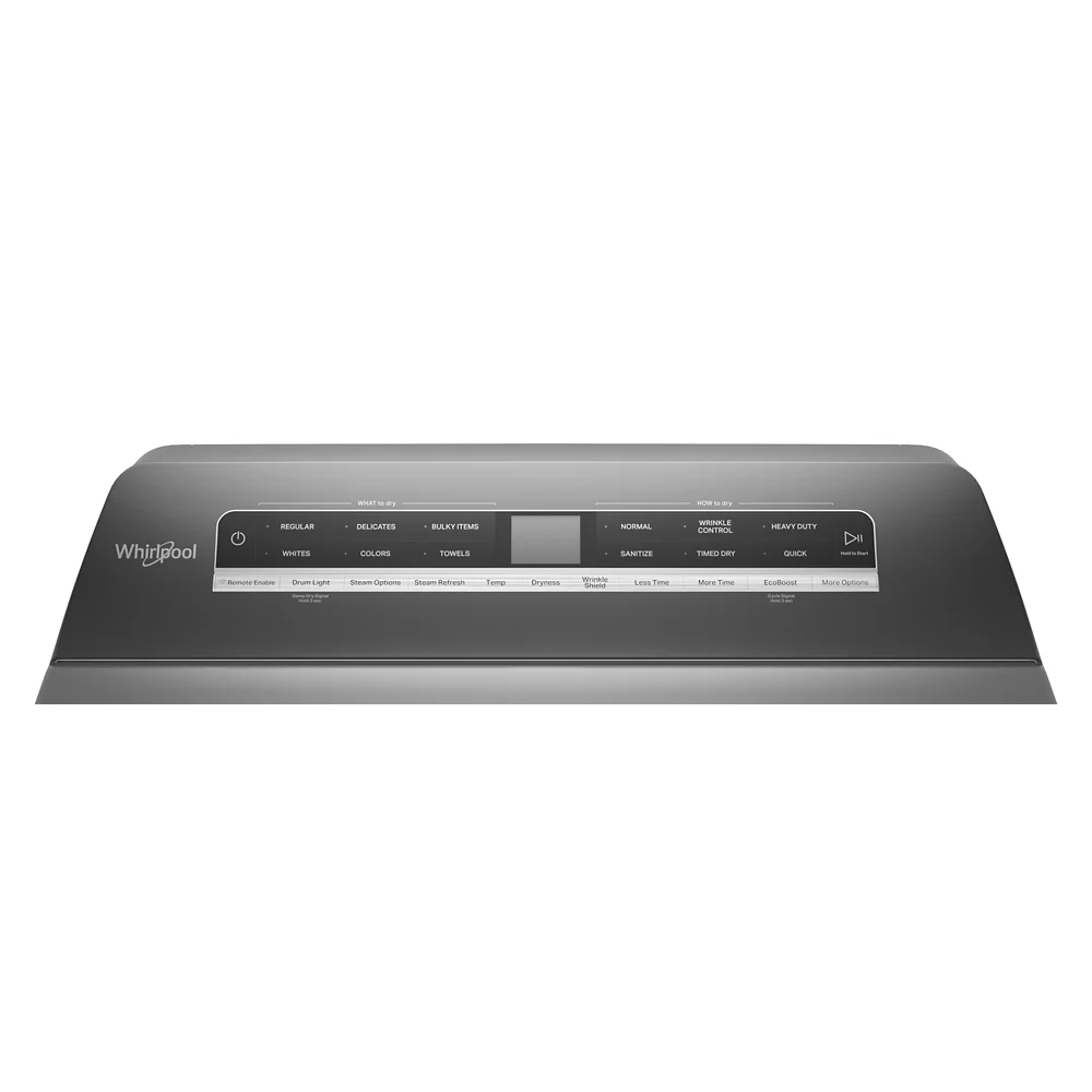 Whirlpool 7.4 cu ft Chrome Shadow Electric Top Load Clothes Dryer