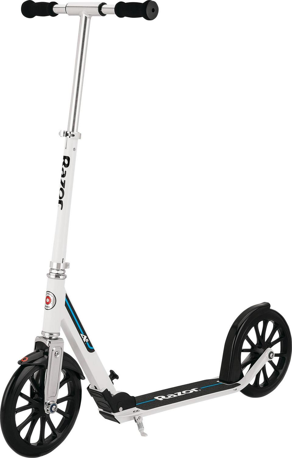 Razor A6 Folding Kick Scooter - 10″ Large Wheels. Aluminum Frame. for Teen & Adult up to 220 lb