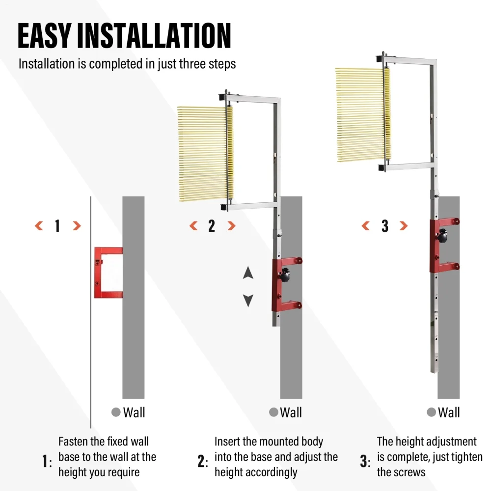 WAASOSCON High Jump Training Equipment 3.9-11.4ft Adjustable Height Vertical Jump Tester Outdoor Use