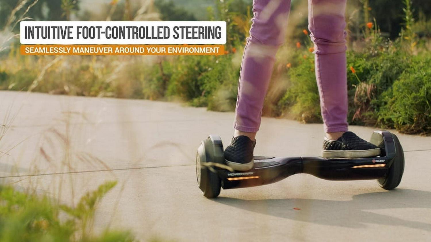 Razor Hovertrax Prizma- Black. Lighted Hoverboard for Child & Teen. up to 9 mph. UL2272 Certified