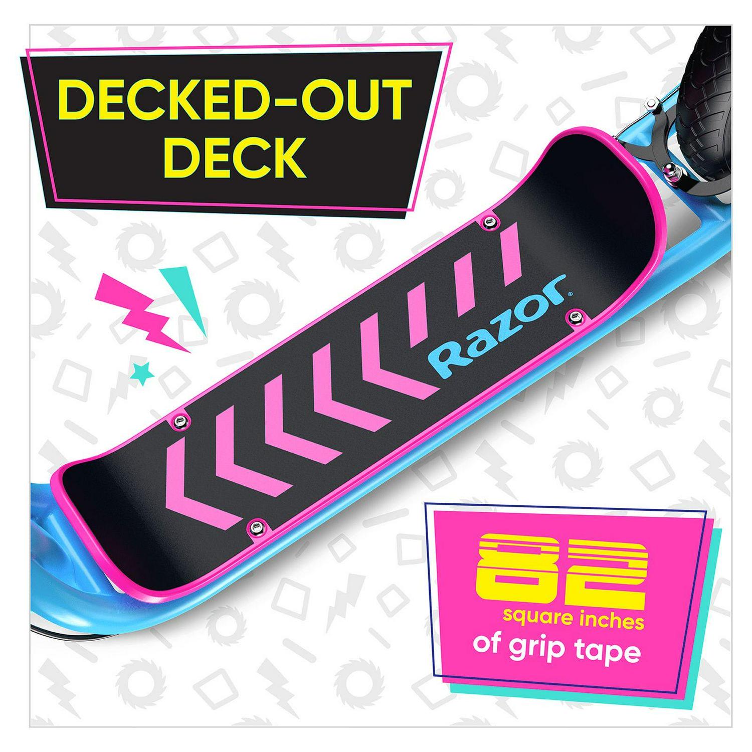 Razor Flashback Kick Scooter – Blue. BMX Style. 12″ Mag Wheels Air-filled Tires. for Kids and Teens