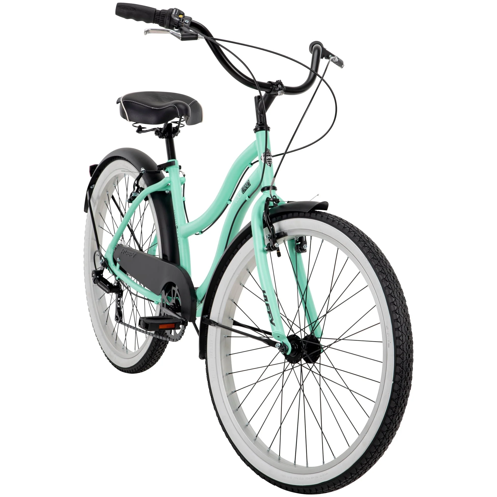Huffy 26-In. Women's Lockland 7-Speed Cruiser Bike, Sea Foam, Green