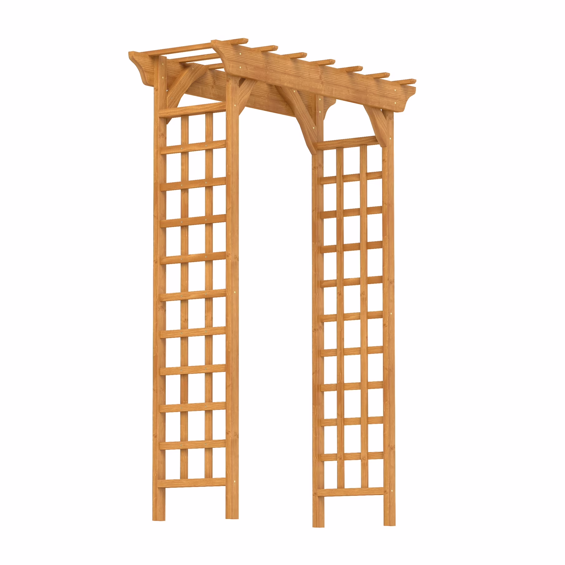 Sturdy Wooden Wedding Arch with Plant Climbing Trellis & Christmas Decor Pergola for Garden Backyard Events �?Durable Outdoor Arbor
