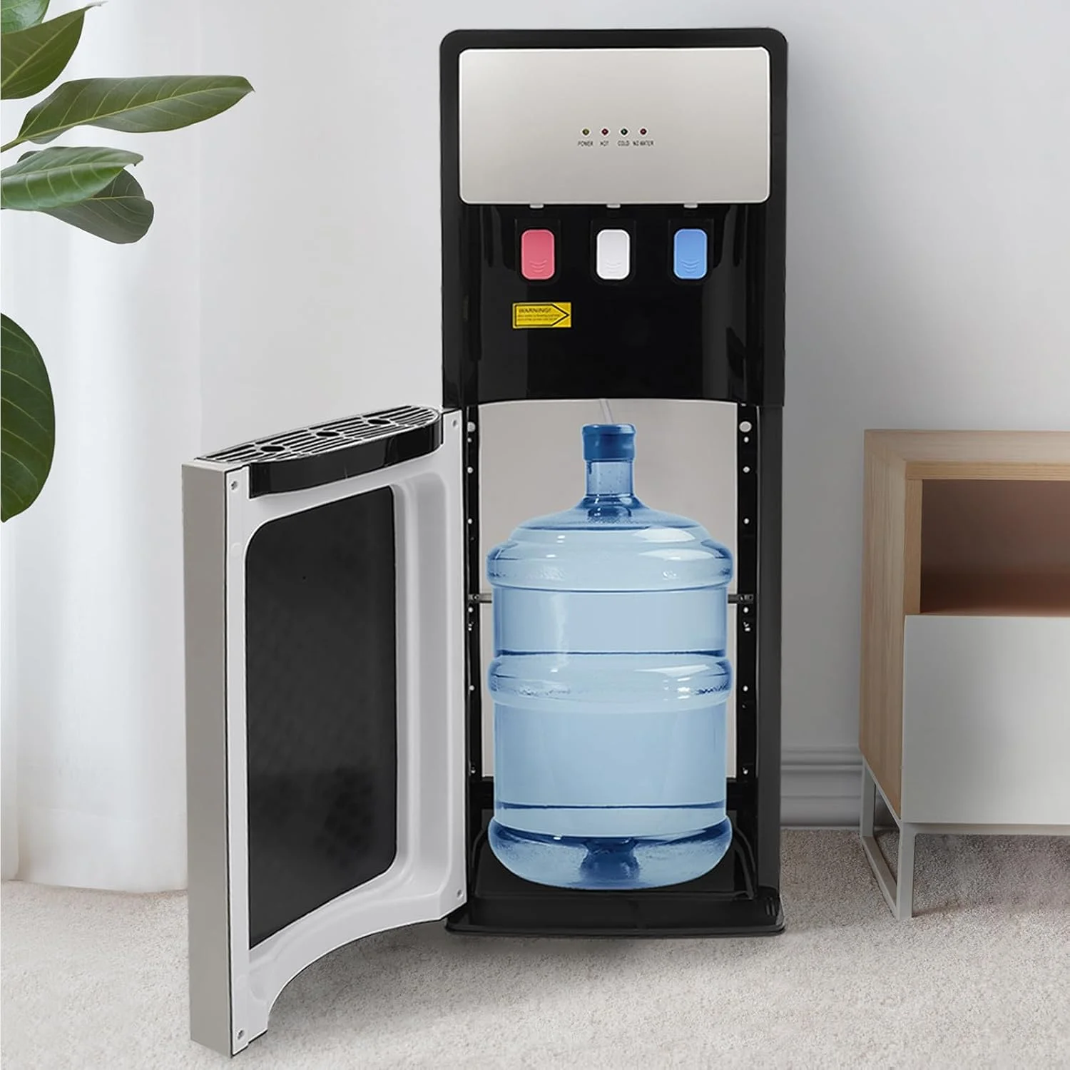 Champaign Gold 5 Gallon Water Dispenser, Bottom Loading Bottom Loading Hot Cold Water Cooler with 3 Temperature Settings, Ideal for Office, Home, Living Room