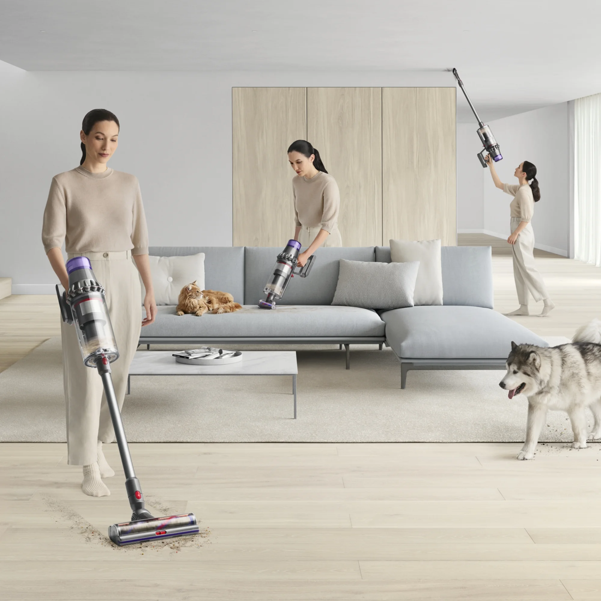 Restored Premium Dyson Outsize Extra Cordless Vacuum Cleaner | Nickel/Iron (Refurbished)