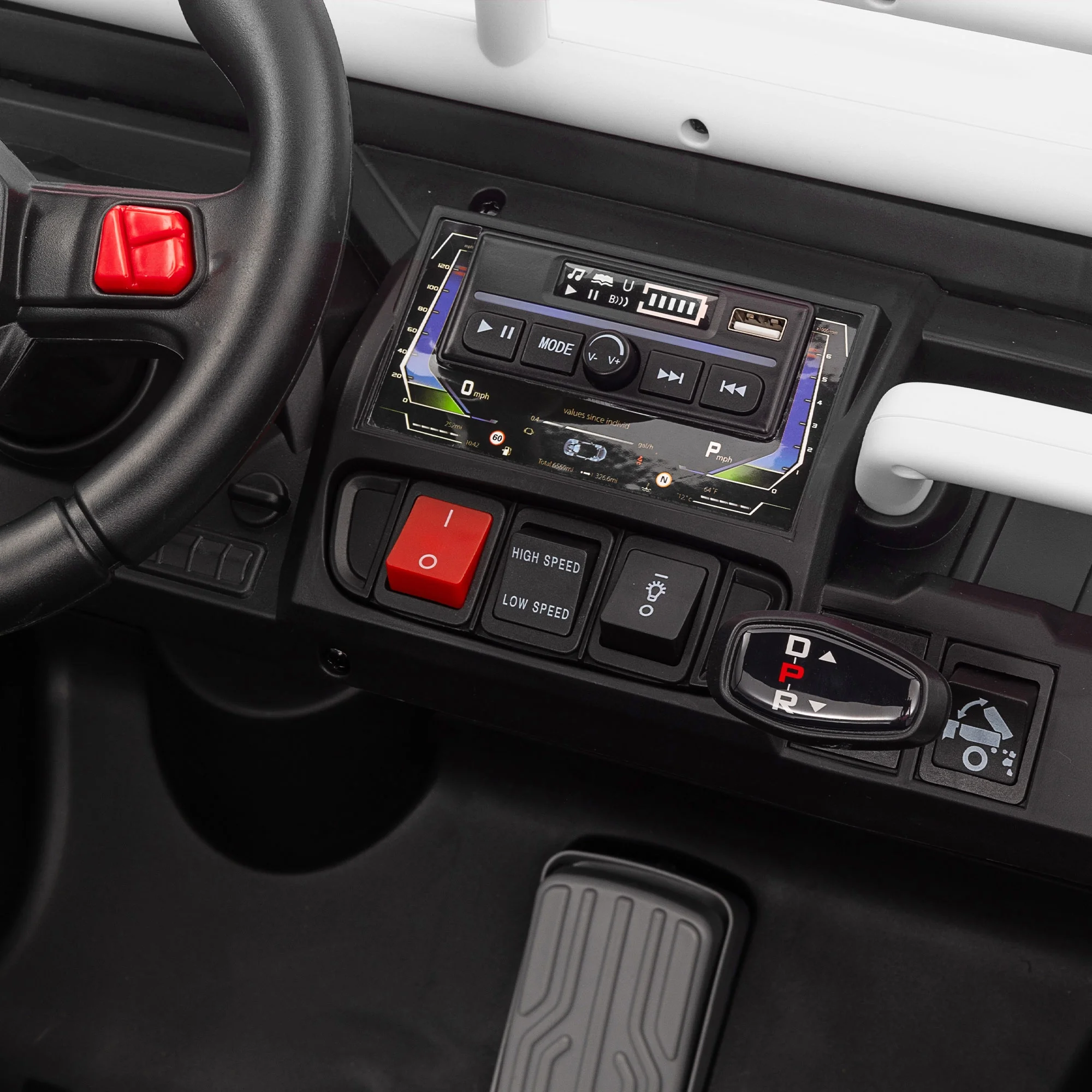 Xuanlur 24V 2 Seater Kids Ride on Car Truck, Ride on UTV W/ 2x200W Motor, 24 Volt Ride on Toys W/ Dump Bed/Shovel, Electric Car for Kids W/ Durable Tires, LED Light, Music, Remote Control, Black