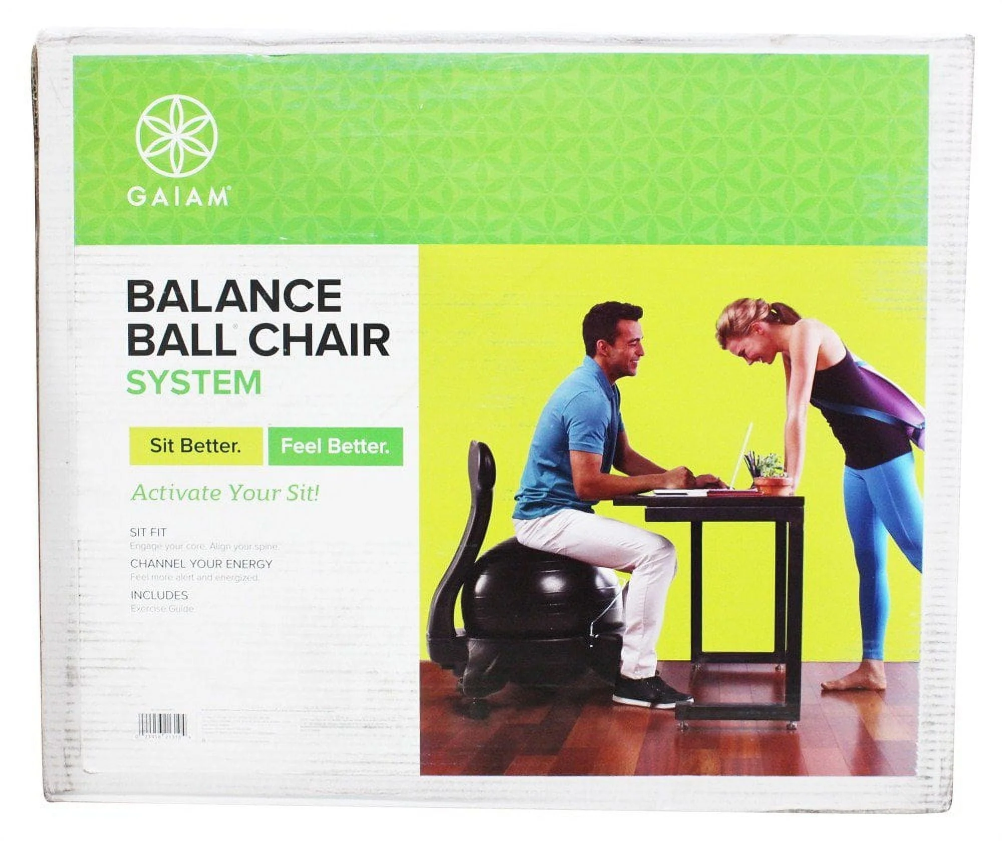 Gaiam Balance Ball Chair, Black