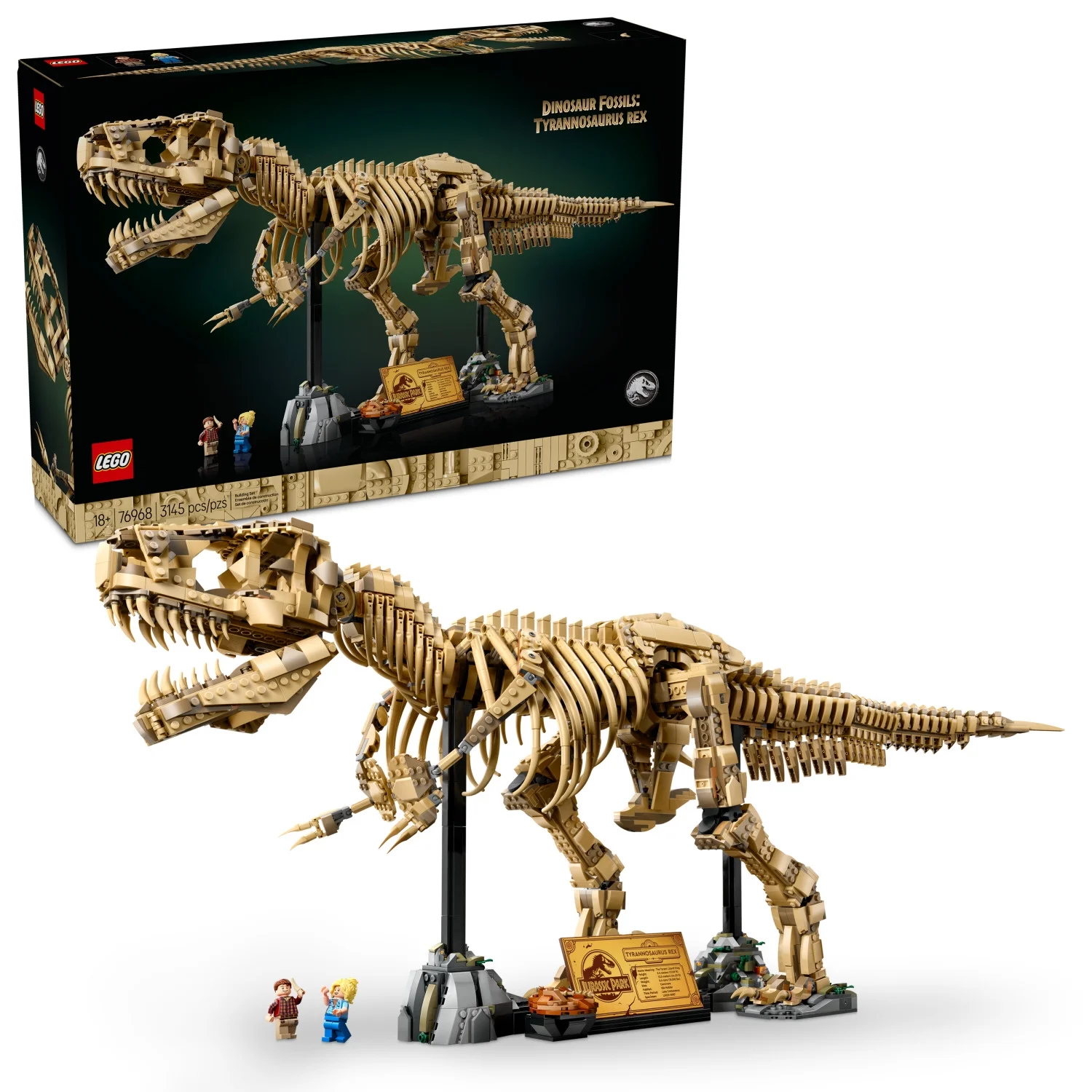 LEGO Jurassic World Dinosaur Fossils: Tyrannosaurus Rex Skull and Building Set