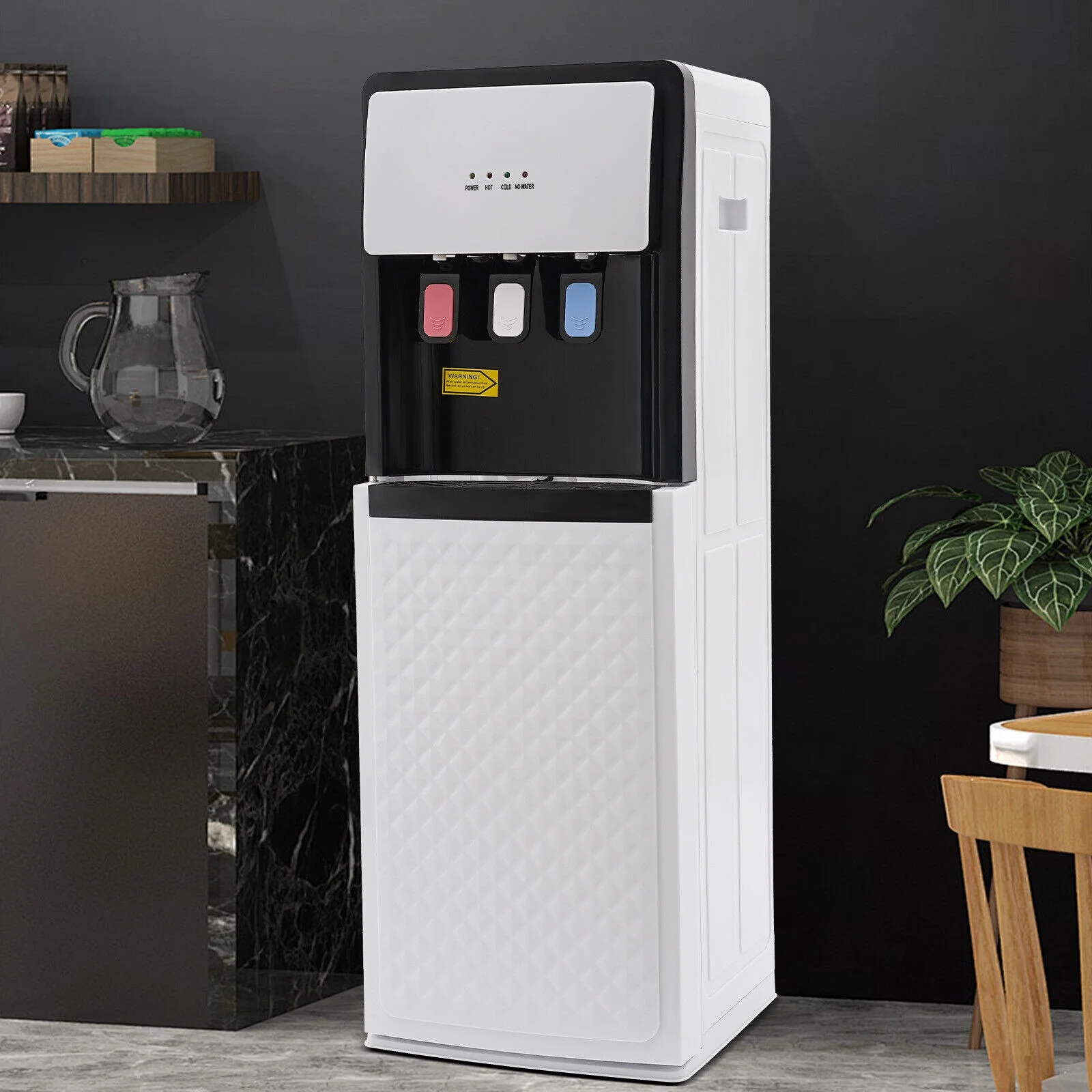 Champaign Gold 5 Gallon Water Dispenser, Bottom Loading Bottom Loading Hot Cold Water Cooler with 3 Temperature Settings, Ideal for Office, Home, Living Room